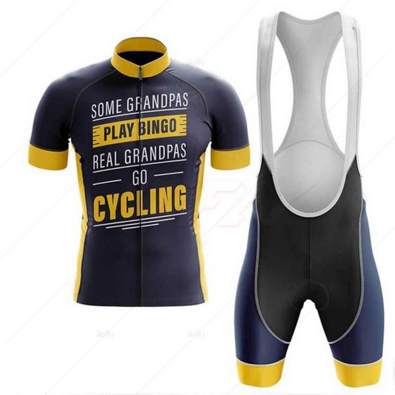 Cartoon Print Cycling Jersey Set Short Sleeve Breathable Quick Dry Bike Apparel Men Women Ride