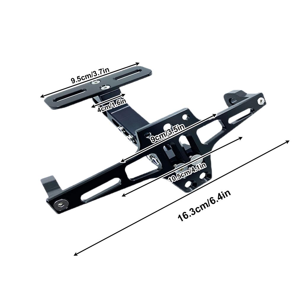 Motorcycle License Plate Bracket Aluminum Alloy Plate Motorcycle License Holder Number Plate Mount Rack Motorcycle Accessories