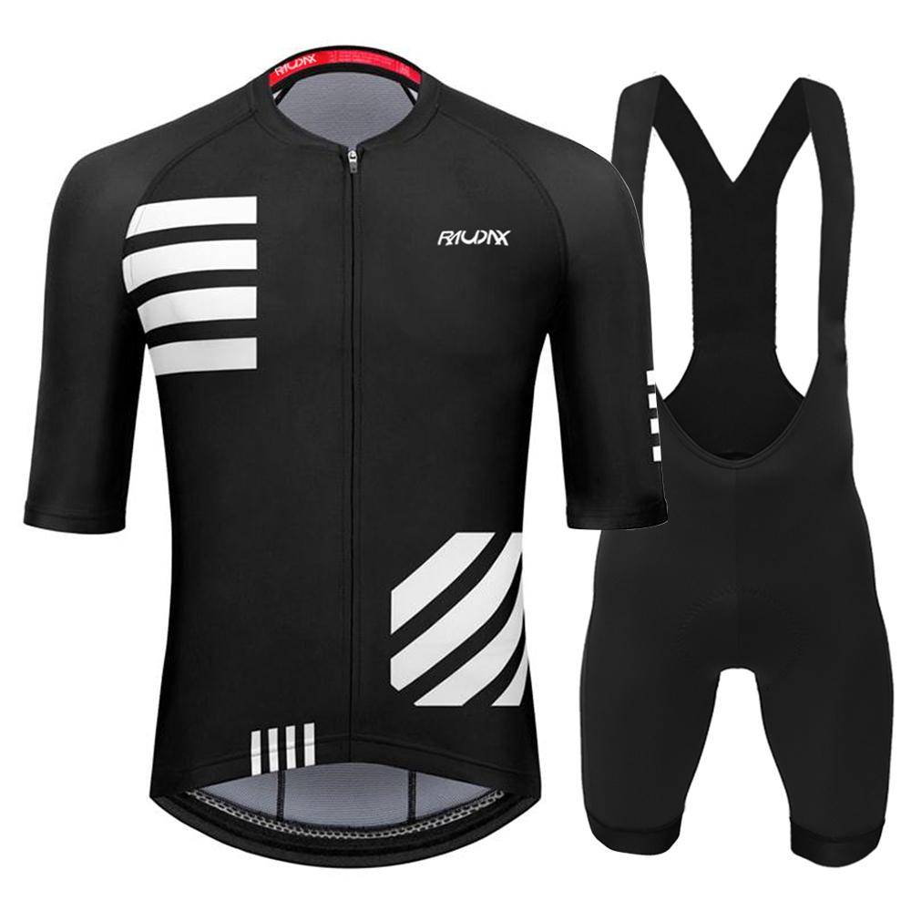 2025 Raudax Men Summer Cycling Clothing Sets Breathable Mountain Bike Cycling Clothes Ropa Ciclismo Verano Triathlon Suits