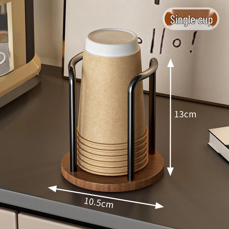 

Paper Cup Holder & Dispenser: Dustproof Storage Rack for Coffee & Dining Tables
