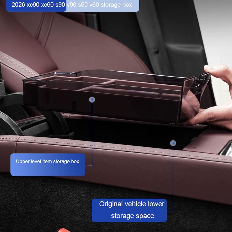 Neu 2026 Für Volvo xc90 xc60 s90 v90 s60 v60 Armlehnenbox Aufbewahrungsbox Aufbewahrungsbox Automobilzubehör