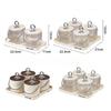 Candy Plate Set Tray Home Living Room Snack Storage Box Creative Decoration Wedding Candy Box Light Luxury Nordic Fruit Box
