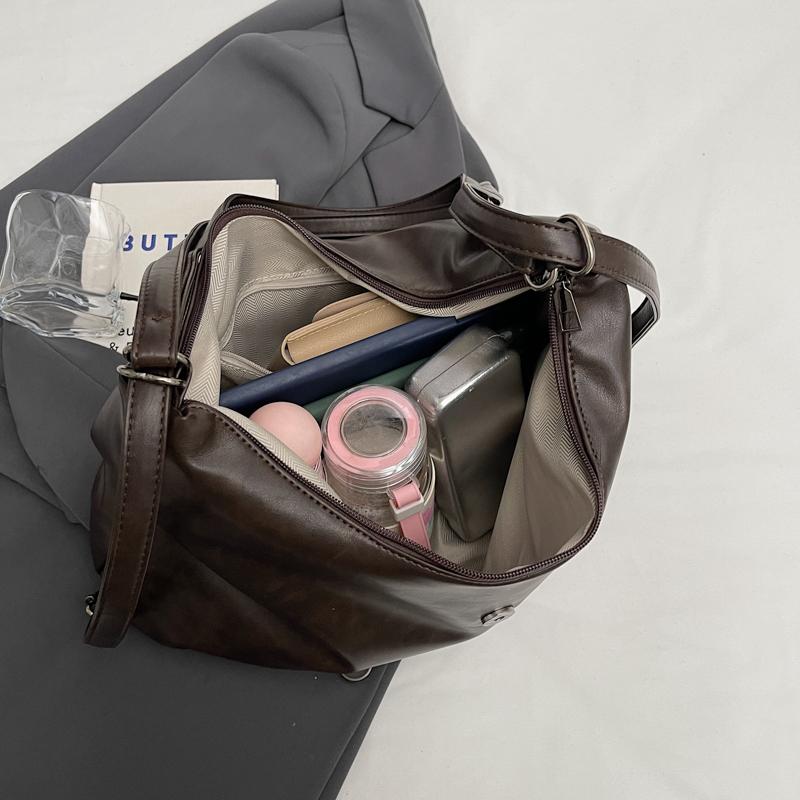 Large Capacity Commuter Bag Multi-Function Backpack Women's Bow Tote Bag Soft Leather Shoulder Bag