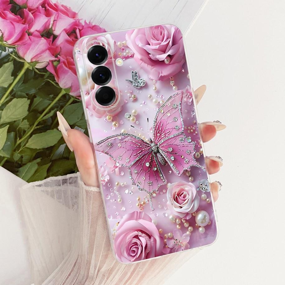 Case For Samsung Galaxy A37 5G Cover SM-A376B Popular Flower Soft Slim Silicone Cover For Samsung A57 A17 2025 A576B A176B Funda