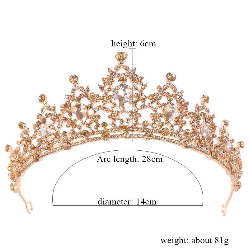 Wedding Crown Tiaras Rhinestone Diadem Girls Birthday Noiva Headpiece Coronitas For 15 Years Bridal Hair Accessories Jewelry