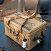 Outdoor folding storage box picnic camping storage box tableware kitchenware outdoor tactical storage bag large capacity