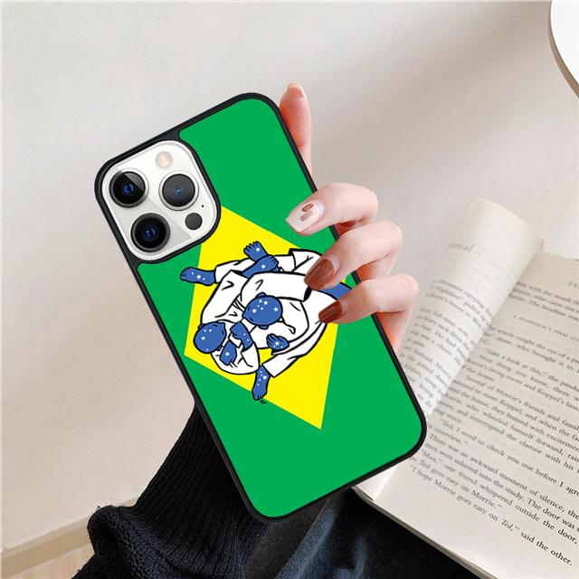 BJJ Brazilian Jiu Jitsu Art Phone Case For iPhone 17 Air 15 16 Cover 14 11 13 Pro Max 12 Plus Max Cover Coque