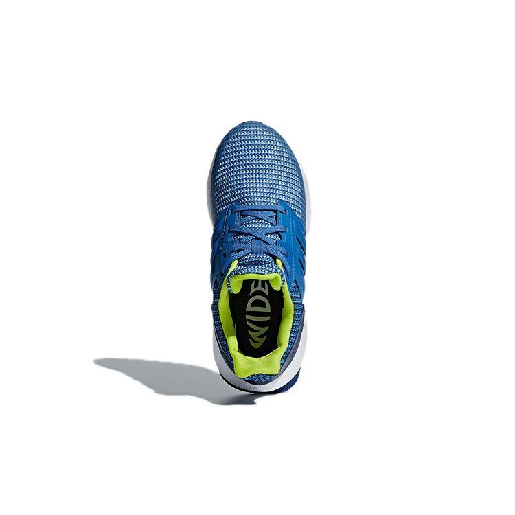 Adidas Run K Non-Slip Breathable Mid-Top Kids Running Shoes Kids Running Shoes Blue CQ0153