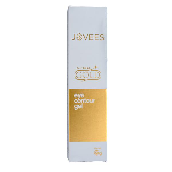 

Jovees Herbal 24 Carat Eye Contour Gel 20gm Pack of 1 Brightening Anti-Aging Under Eye Care for Dark Circles