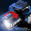 Rechargeable Usb Headlamp Super Bright Head Lamp Motion Sensor Headlight 5 Lighting Modes Zoomable Head Lights Forehead Light