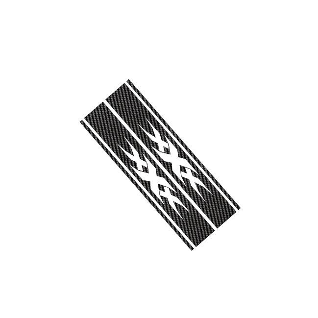 Hot-Selling X Car Engine Hood Sticker - Creative Racing Stripes for a Modified Vehicle