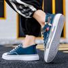 Herren Canvas Schuh Dicke Sohle Bequeme Freizeitschuhe Sommer Atmungsaktive Stoff Turnschuhe Flache Schuhe für Herrenzapatos Zapatillas Hombre