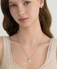Tatiana (Silver 925) Oval Cubic Pearl Necklace Nz2551