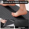 Non-Slip Bathroom Mat Quick Dry Absorbent Bath Mat with Rubber