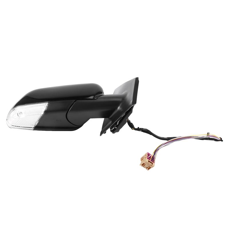 ABLZ-Car Rearview Mirror Assembly Exterior Door Side Wing Mirror With Turn Signal Lights For VW Polo 2006-2010 Right