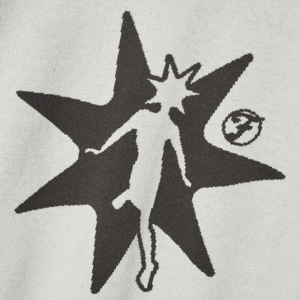 Illuminate Star Graphic Half Knit - Ivory