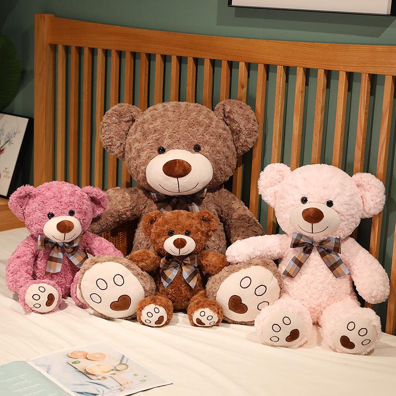 Cartoon Teddy Bear Plush Toy - Little Hugging Bear Soothing Doll - Birthday Gift for Girls