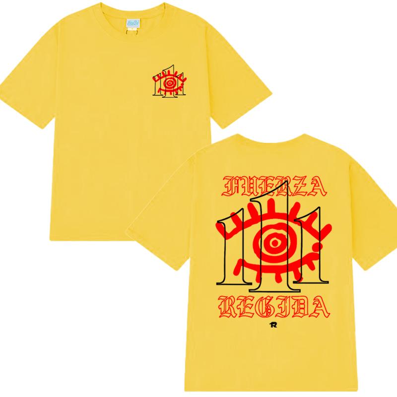 2025 New In Fuerza Regida 111XPANTIA Album Double Sided Printed T Shirt Men Women Vintage Hip Hop Streetwear Unisex Cotton Tops