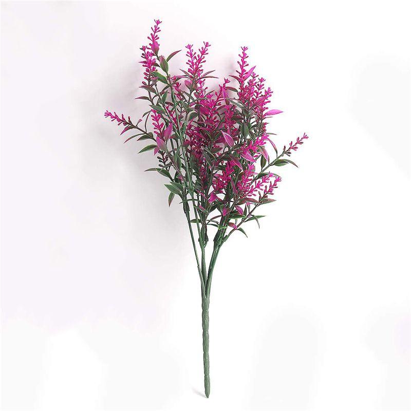 

Искусственные 1x Цветы Пластиковые Поддельные Уличные Садовые Растения Устойчивые к УФ-лучам Домашний Декор Purple Red