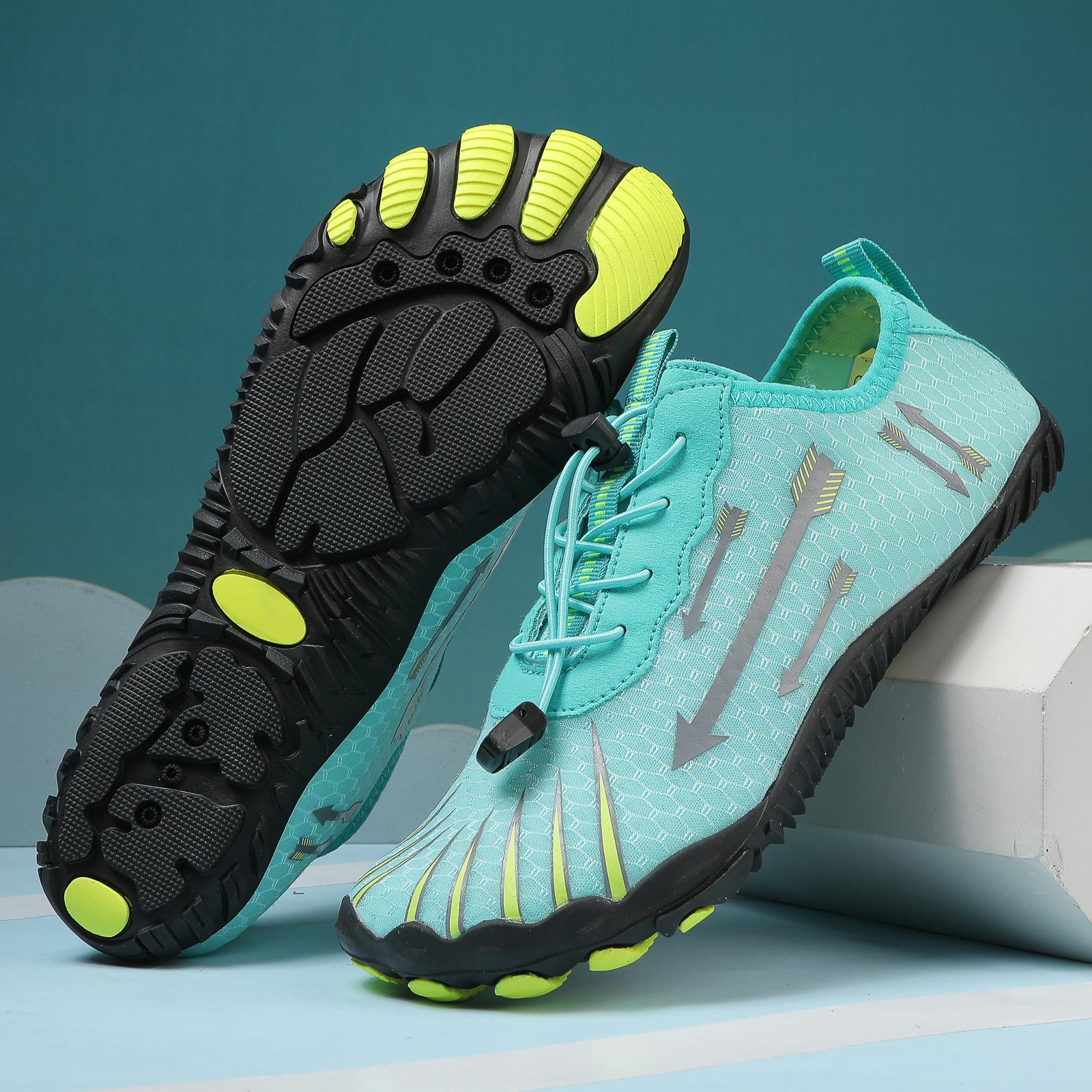 

Мужская и женская обувь для пляжного плавания и фитнеса, кроссовки, обувь для велоспорта, обувь для йоги, уличная походная обувь для пар 46 синий