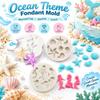 3PCS Heat Resistant Mermaid Tail Silicone Mold Silicone Baking Mold  Birthday Cake Decoration