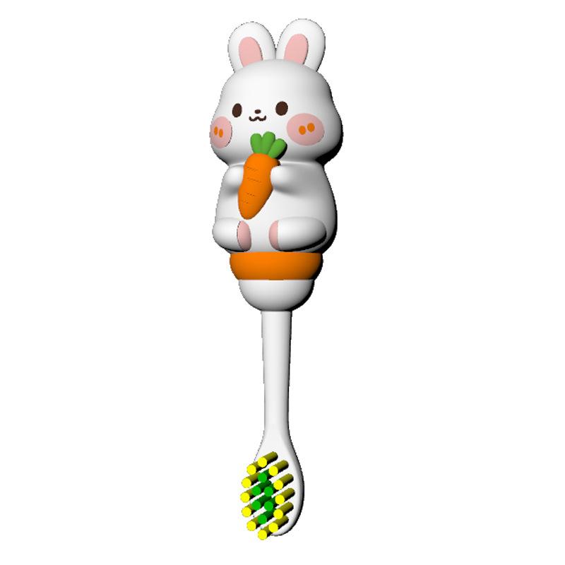 

1PC Cartoon Children s Soft Bristled Toothbrush Cute Dinosaur Rabbit Chicken Brush Handle Caring for Children s Dental Health