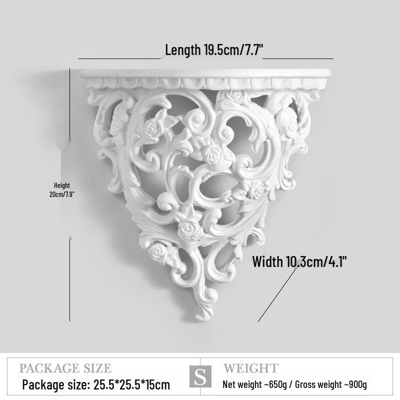 European Creative Resin Wall Shelf – Decorative Hanging Ornament for Home