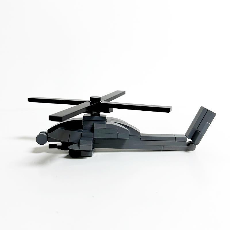 Black Hawk Helicopter Military Air Armed Fighter Model Assembled Toy Compatible