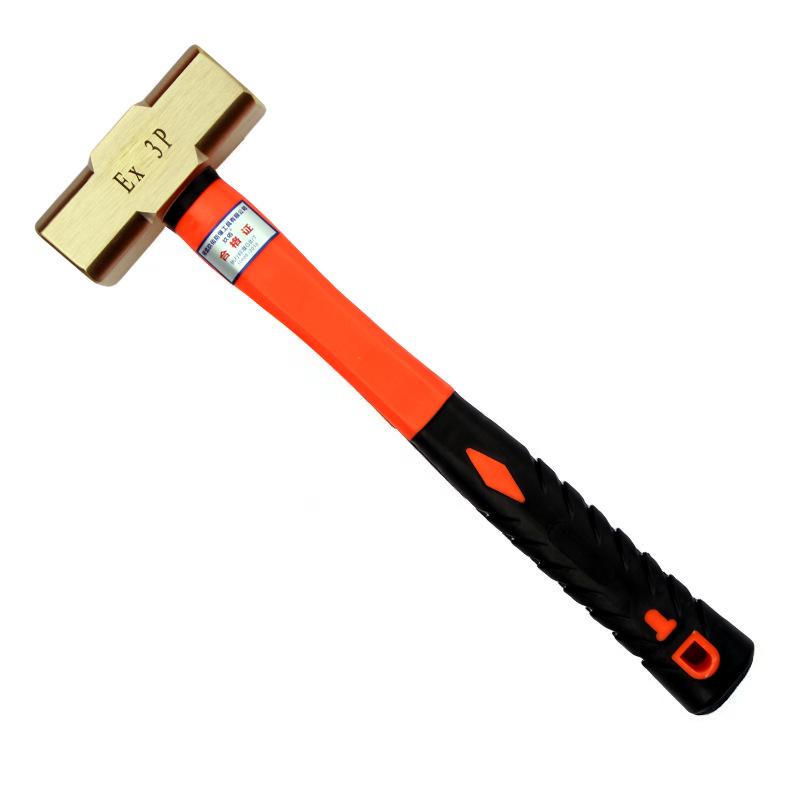 Explosion-Proof Non-Sparking Brass Sledgehammer - Octagonal Copper Alloy, 2lb, 4lb, 8lb Options