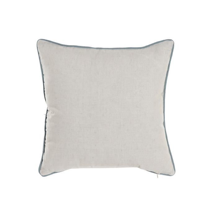 Housse de coussin - Noname - 50 x 50 cm - Bleu - Design traditionnel - Finition brodée