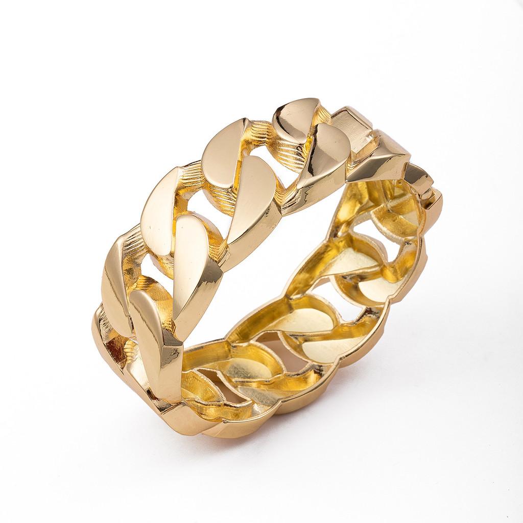 Metal Bangle Bracelet With Irregular Shape For Fashion Enthusiasts