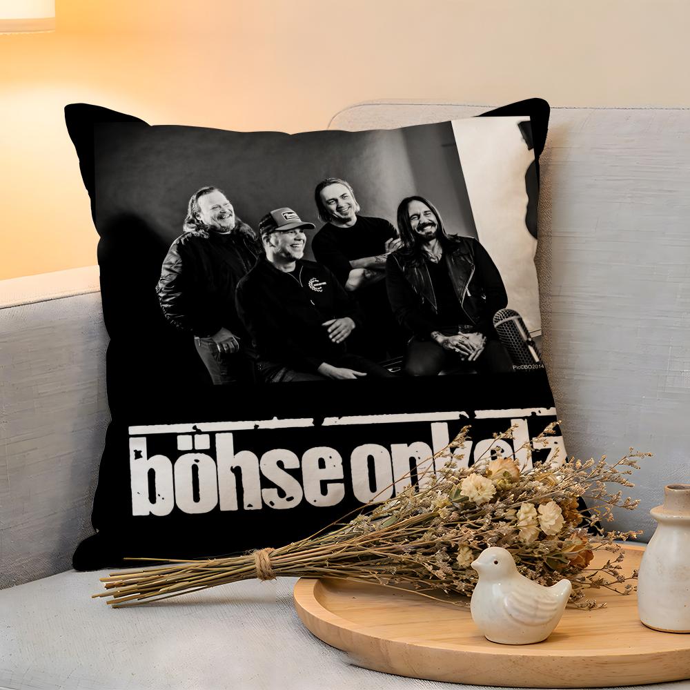 

Cushion Cover Linen SkinFriendly Soft Decorative Case for Sofa Home Decor Rock Hot BBohse Onkelz Pillow cover 30x30cm
