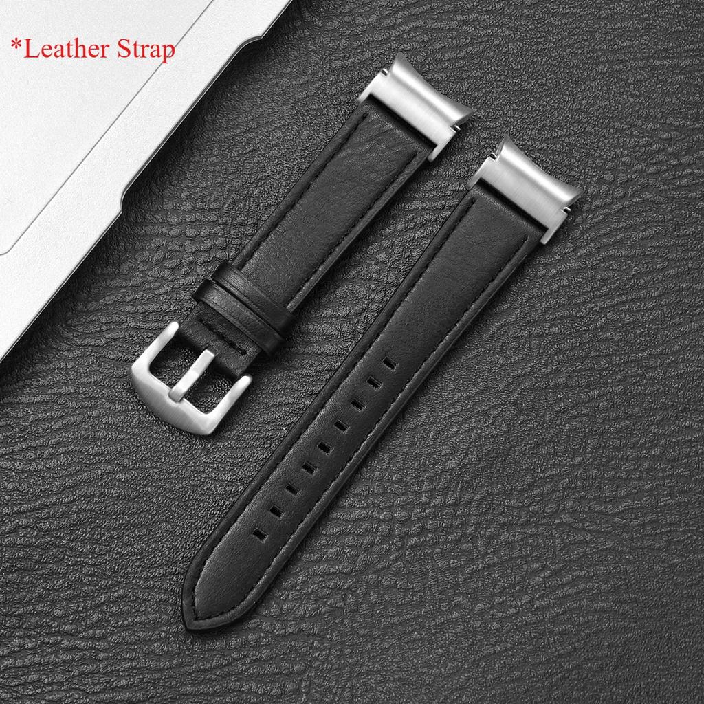 No Gaps Leather Strap for Samsung Galaxy Watch 7 6 5 4 40mm 44mm Watchband Bracelet for Galaxy Watch 6Classic 43 47mm 5Pro 45mm