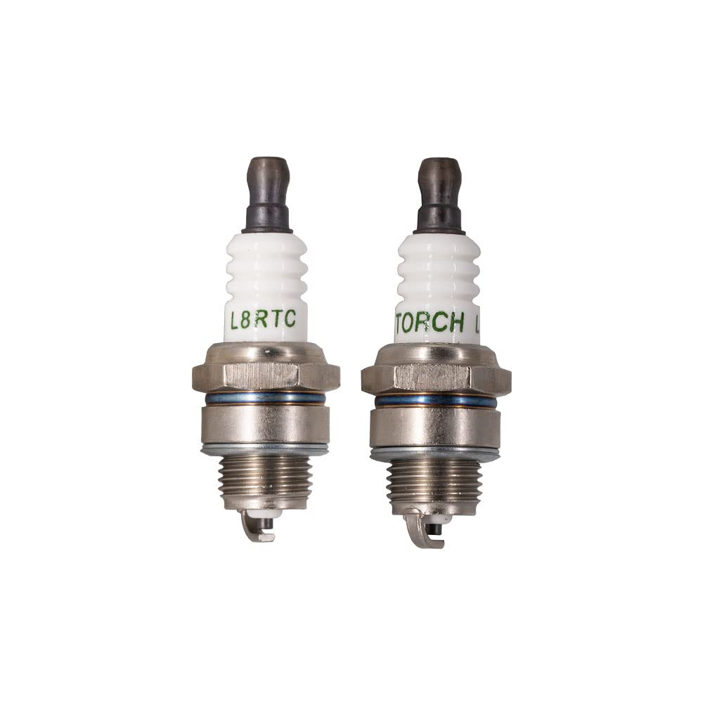 2pcs TORCH L8RTC Replacement NGK [2218] BPMR8Y BPM8Y Spark Plug, Champion RCJ6Y Spark Plug, KAWASAKI 920702115 Spark Plug, OEM