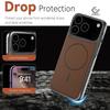 Luxury Electroplated Leather Magnetic Phone Case for 17 16 15 14 13 12 Pro Max Plus 17 Air Wireless Charging Cover