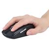 6D Thin 2.4G 1200DPI USB Wireless Mouse Ergonomic Optical Positioning Mouse for Laptop Black