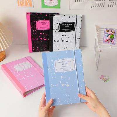 New A5 Binder Ring Hard Cover Composition Collect Book Journal Refills Loose Leaf Bandage Postcards Sticker Organizer