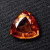 Natural Orange Sapphire Loose Gemstone Trillion Cut 8.10 Ct September Birthstone for Gem Collections