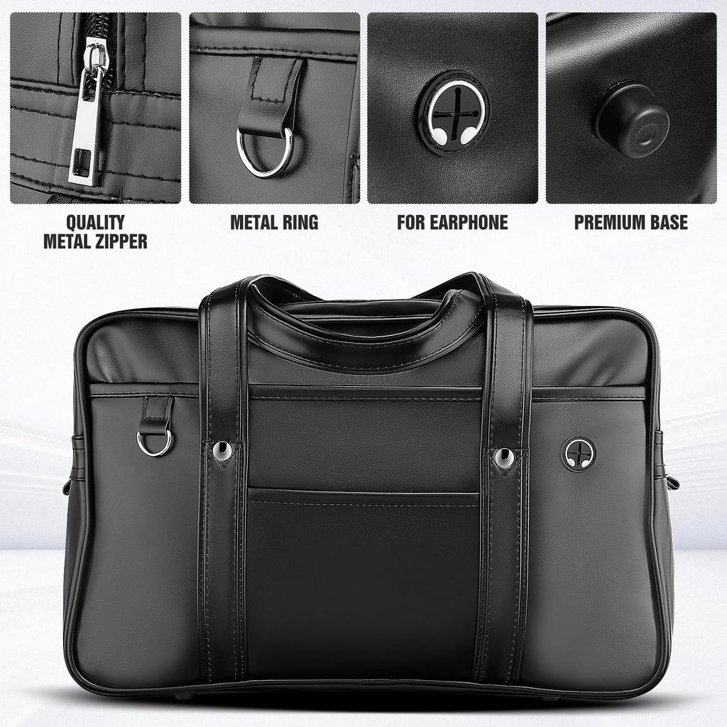 TOYMYTOY School Bag for High School Boston Long Shoulder Student Large Synthetic Boston Bag Students, Girls, Bag, Strap, Bag, Capacity, Leather,