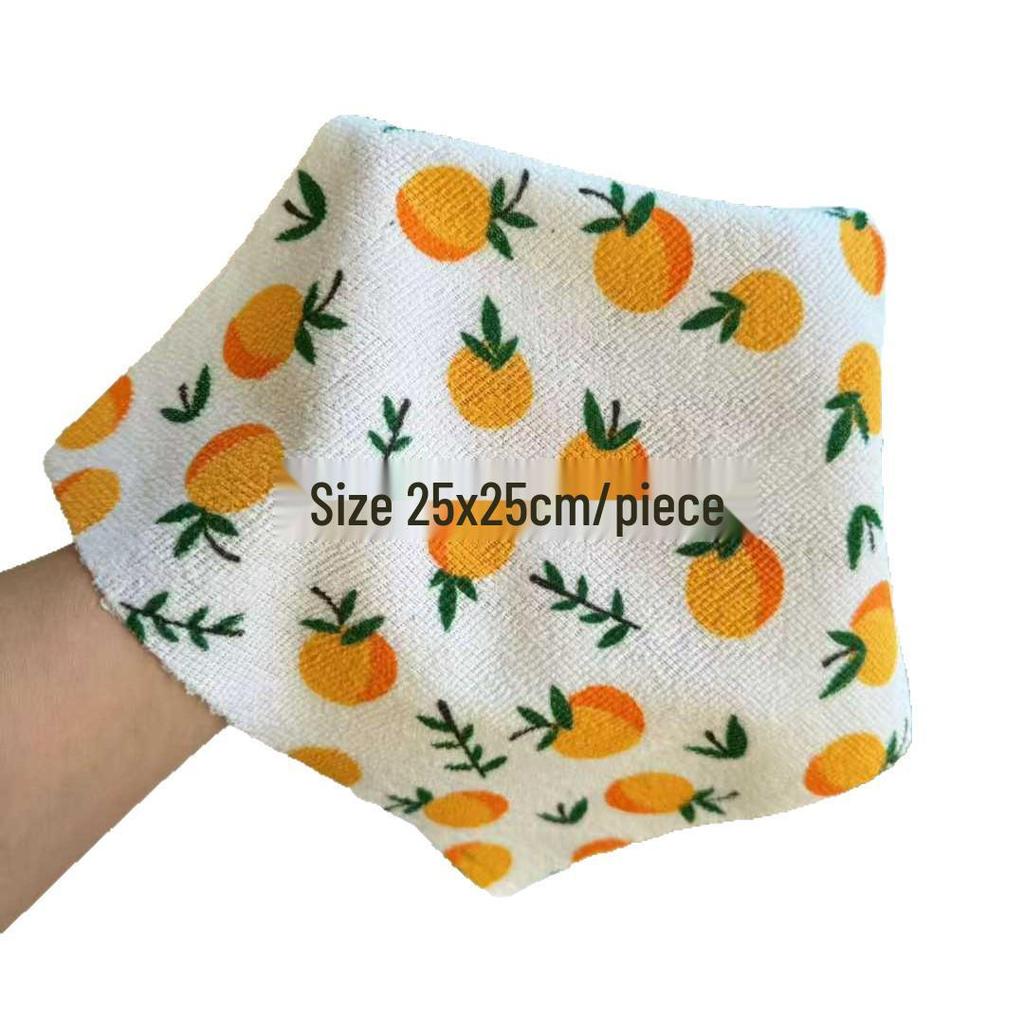 Tearable Lint-Free Absorbent Dishcloth Roll - Dual-Use, Thickened, Degreasing Scouring Pad for Kitchen.