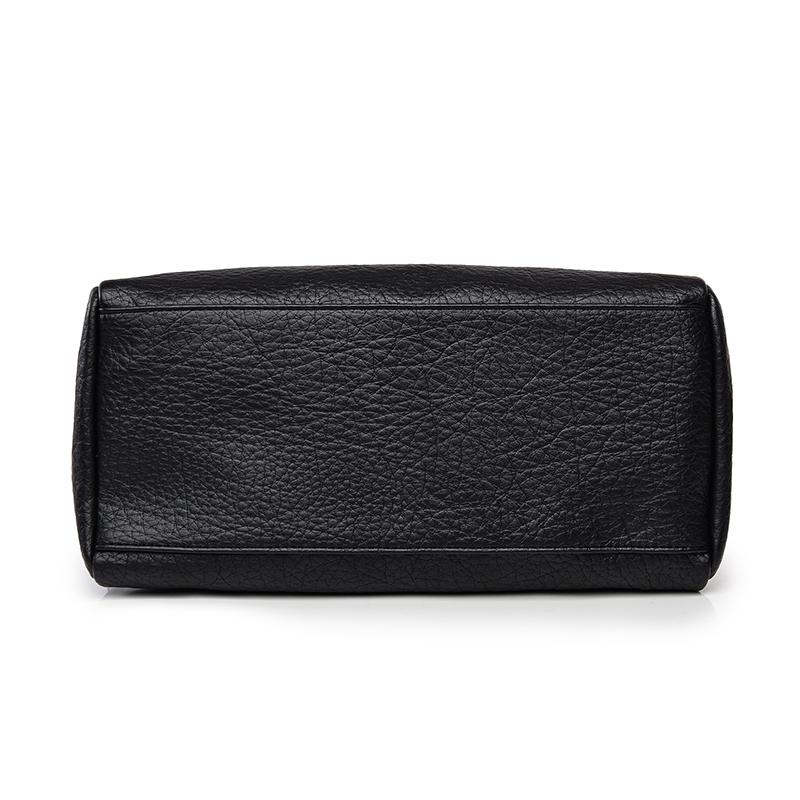 Vintage Soft Leather Handbag For Women Small Capacity Multi-Pocket Tote Bag 3-Way Convertible Shoulder Crossbody Bag, Casual Daily Commuter Hobo Bag