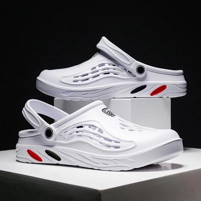 Sabots hommes sandales hommes chaussure été Fang homme sabot tongs timbre jardin plage noir grande taille pantoufles pour chaussures pour hommes Zapatos Hombre