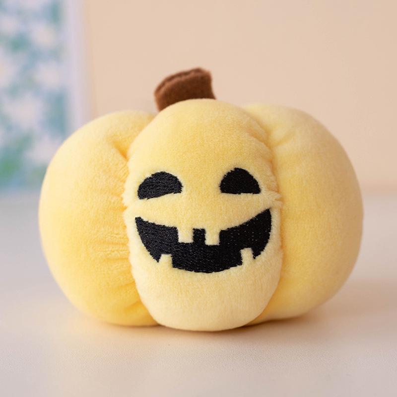 Halloween luminous pumpkin pendant plush toy doll pumpkin doll children's Halloween doll