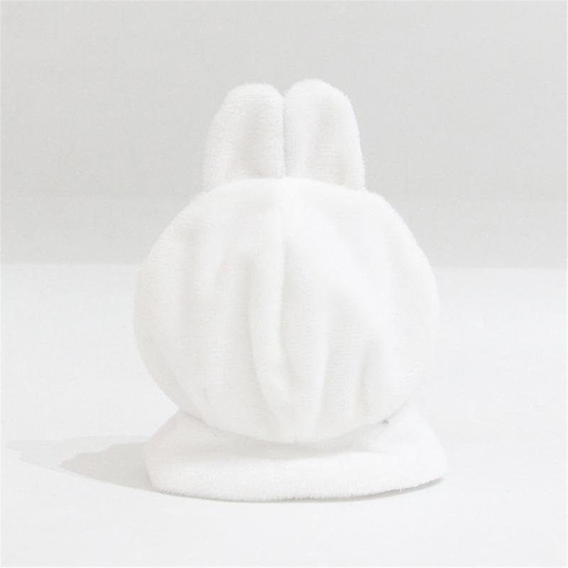 Soft Plush Dog Hooded Cloak For Kids Role Play Costume Accessory Thick PP Cotton Fill Doll Keychain Head Cover