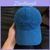 Sunshade Cotton Baseball Cap With Wide Brim And Embroidered Alphabet For Womens Fashion