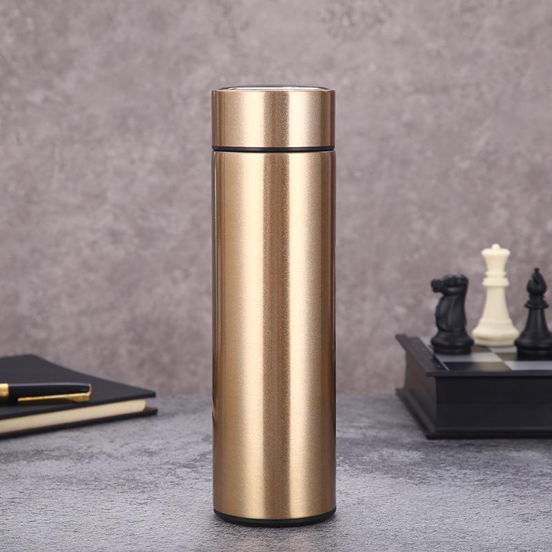 Smart termosmugg i 304 rostfritt stål: Dubbelväggig vakuumdesign med temperaturdisplay, idealisk för affärs- och kontorsbruk, anpassningsbar logotyp.