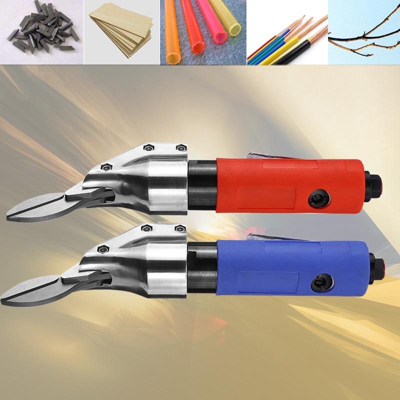 Luft Pneumatische Kraft Gerade Schere Metall Schere Schneider Säge Wind Schneider Schneiden Elektronische Bauteile Pin Draht Blau/Rot