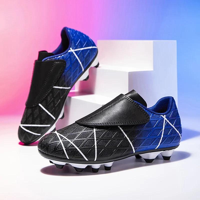 Boys And Girl's Soccer Shoes Long Spikes Comfortable Breathable Non Slip Men Cleats Outdoor Match Training Sport Football Boots