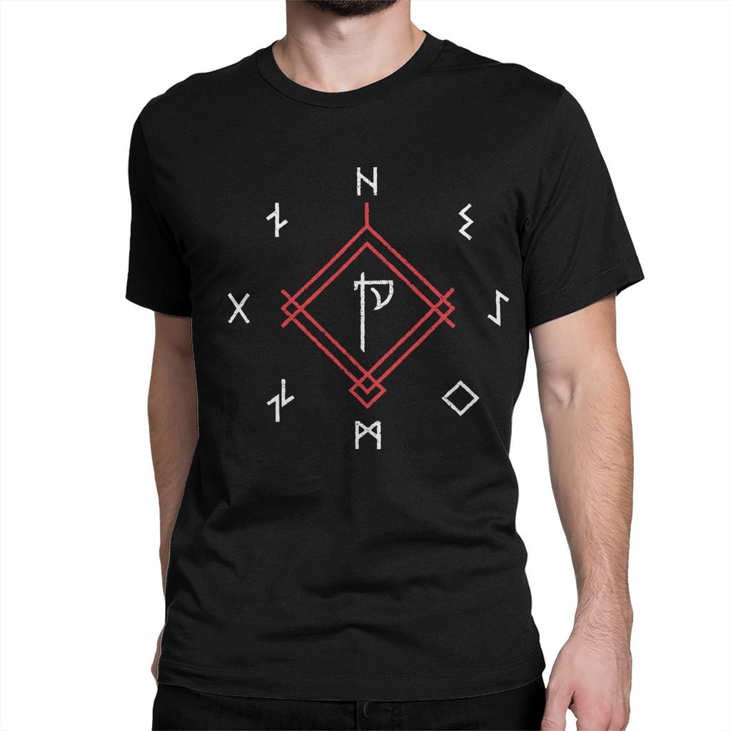 God of War Game Runes Men Womens T Shirt Novelty Tee Shirt Short Sleeve Crewneck TShirt 100 Cotton Plus Size Clothing