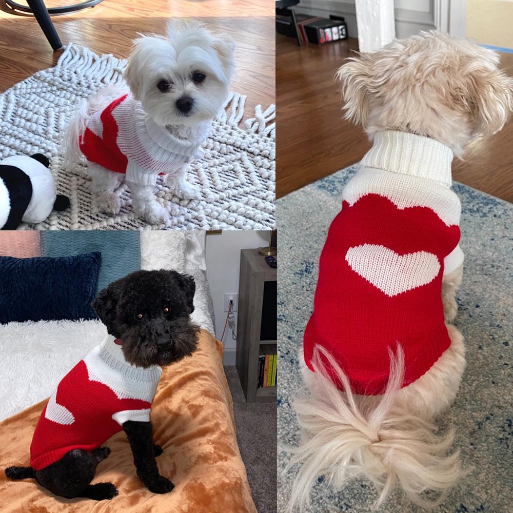 Πουλόβερ για σκύλους γάτα Πλεκτά ζιβάγκο Άνετα χειμωνιάτικα ρούχα για κουτάβια Ζεστά ρούχα για γάτες Μαλακά ρούχα για γάτες για μικρά σκυλιά γάτες